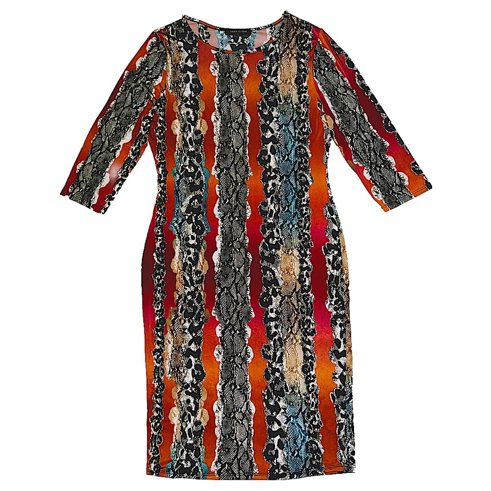 Fashion to Figure Multi Print Bodycon Dress